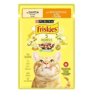 КОТЕШКА ХРАНА С ПИЛЕ 85гр.ФРИСКИС/Friskies МОКРА/ПАУЧ